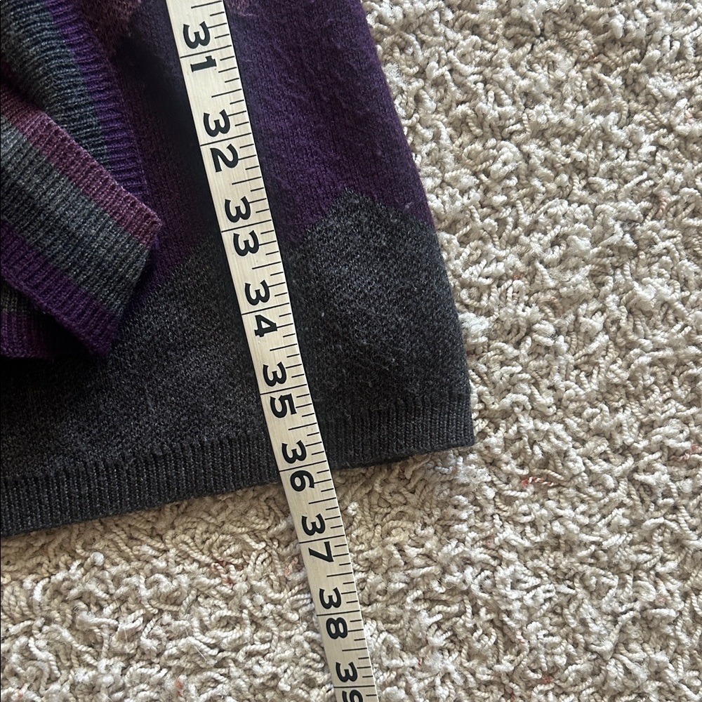 JESSICA HOWARD Cute Chevron Sweater Dress in Purple and Gray Perfect for FALL🍁💜 - Picture 10 of 10